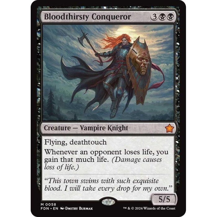 Magic: The Gathering Bloodthirsty Conqueror (058) Near Mint Foil