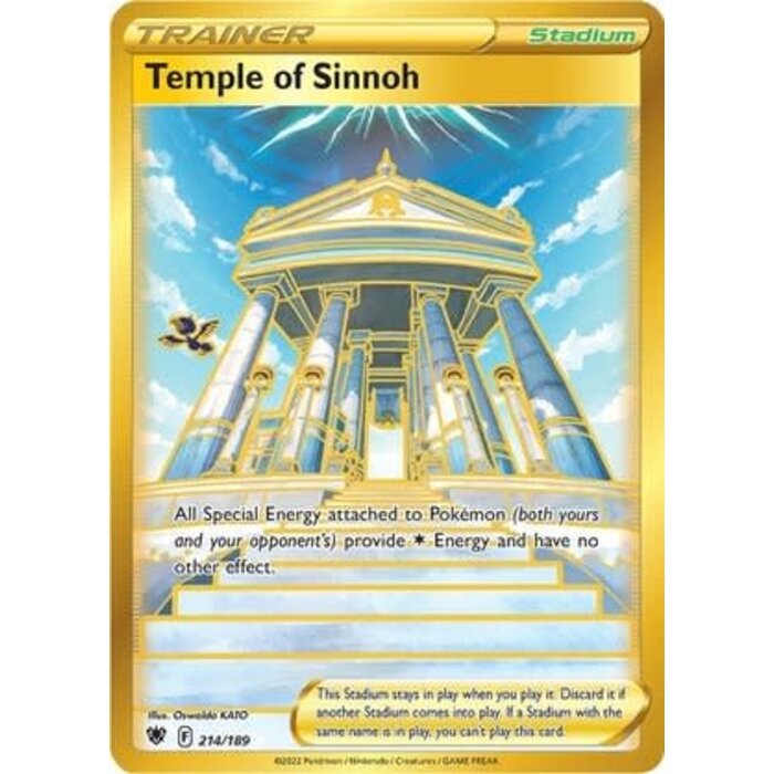Pokemon Temple of Sinnoh (Secret) (214) Lightly Played Holofoil