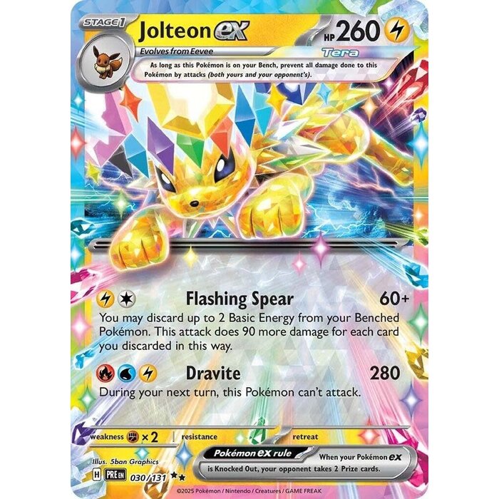 Pokemon Jolteon ex (030) Lightly Played Holofoil