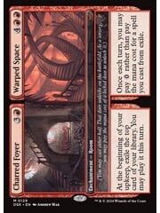 Magic: The Gathering Charred Foyer // Warped Space (Borderless) (340) Lightly Played Foil