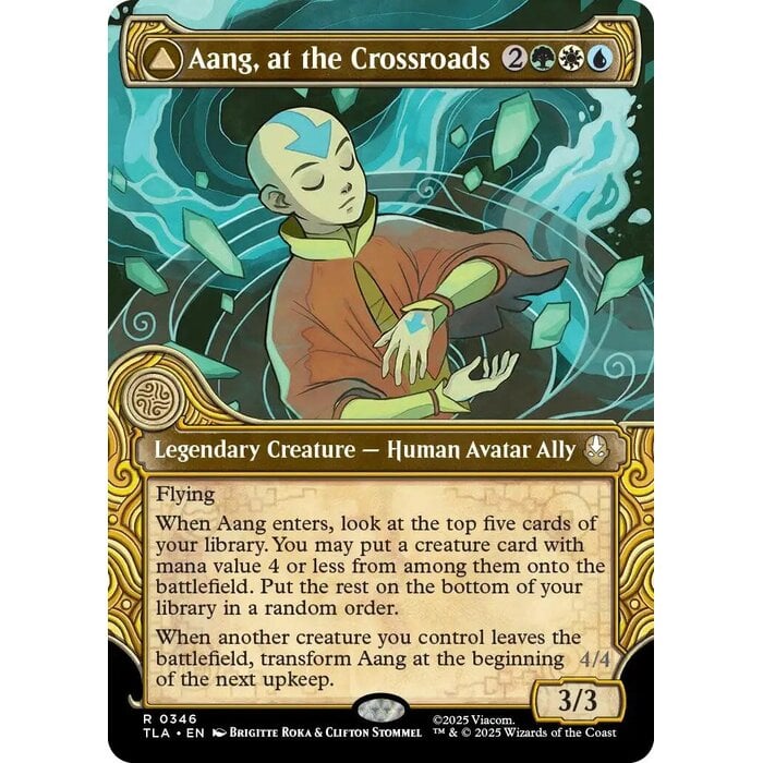 Magic: The Gathering Aang, at the Crossroads (Showcase) (346) Lightly Played Foil