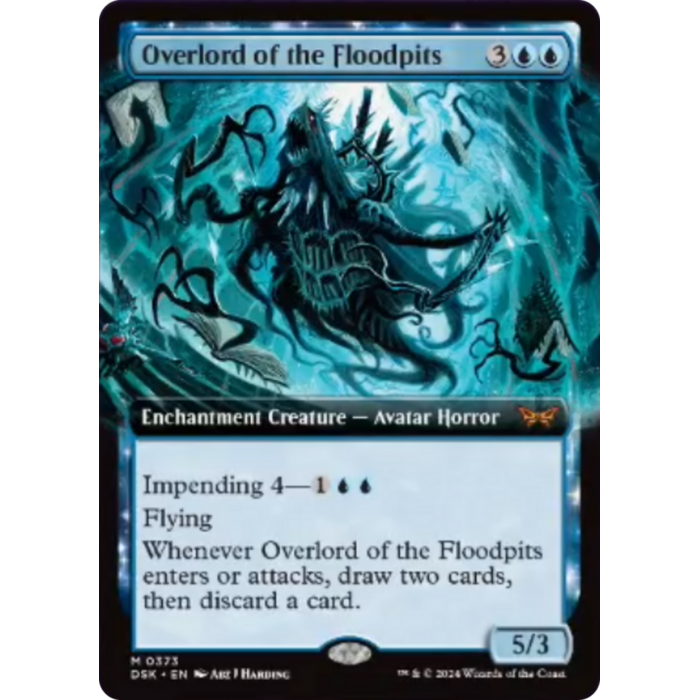 Magic: The Gathering Overlord of the Floodpits (Extended Art) (373) Lightly Played