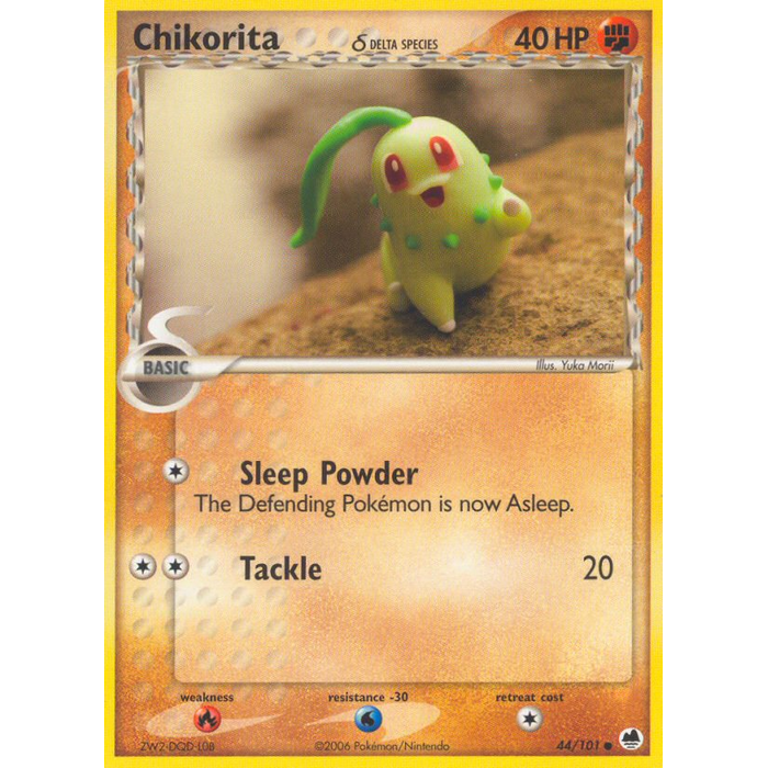 Pokemon Chikorita (Delta Species) (044) Lightly Played