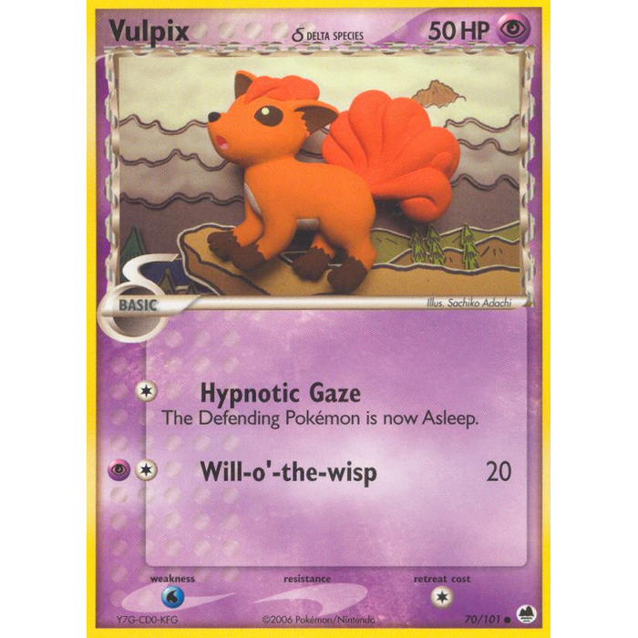 Pokemon Vulpix (070) (Delta Species) Lightly Played