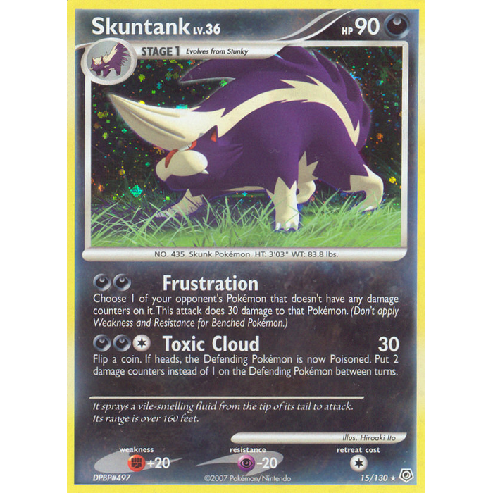 Pokemon Skuntank (015) Lightly Played Holofoil