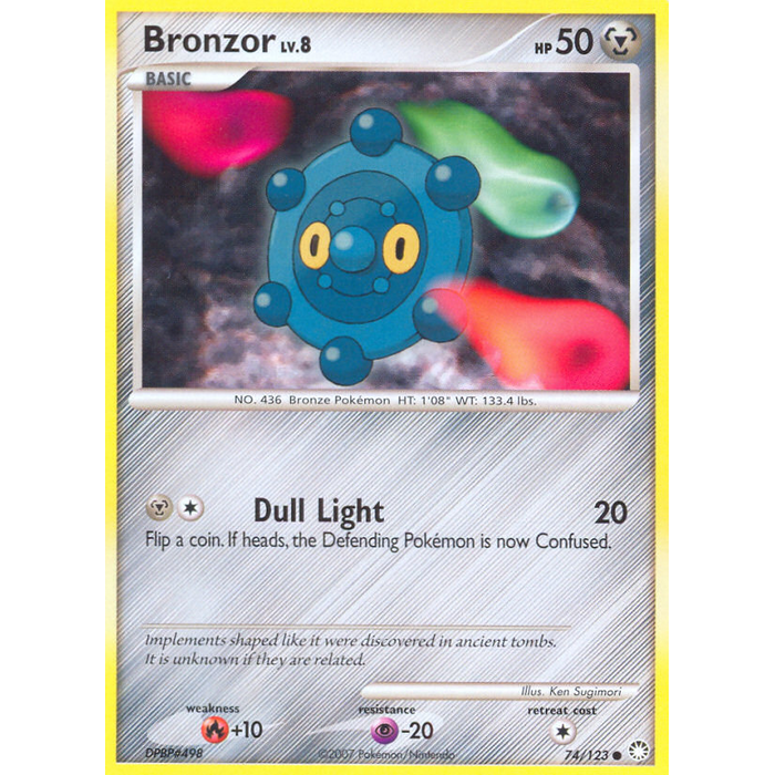 Pokemon Bronzor (074) Lightly Played Reverse Holofoil