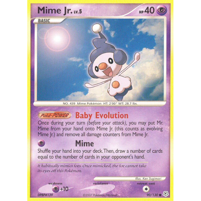 Pokemon Mime Jr (080) Lightly Played Reverse Holofoil