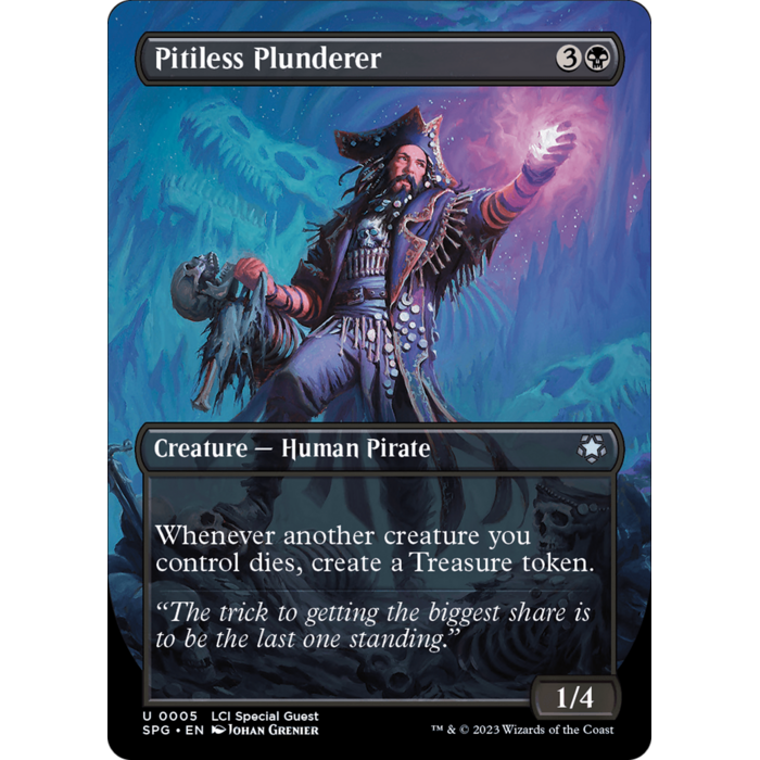 Magic: The Gathering Pitiless Plunderer (Borderless) (005) Near Mint Foil