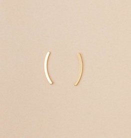 Comet Curve Gold earring