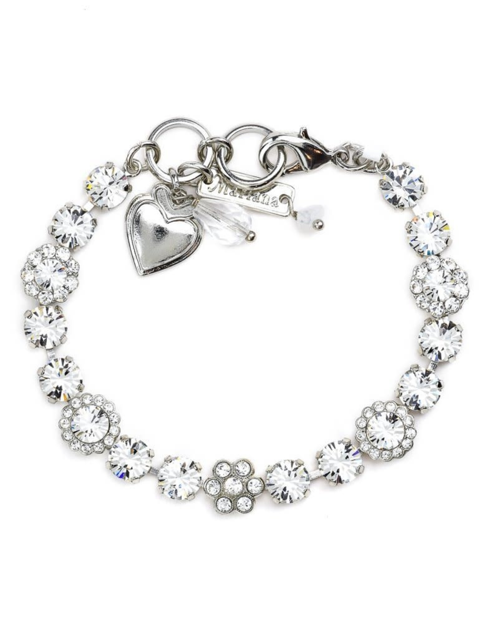Crystal and Silver Bracelet