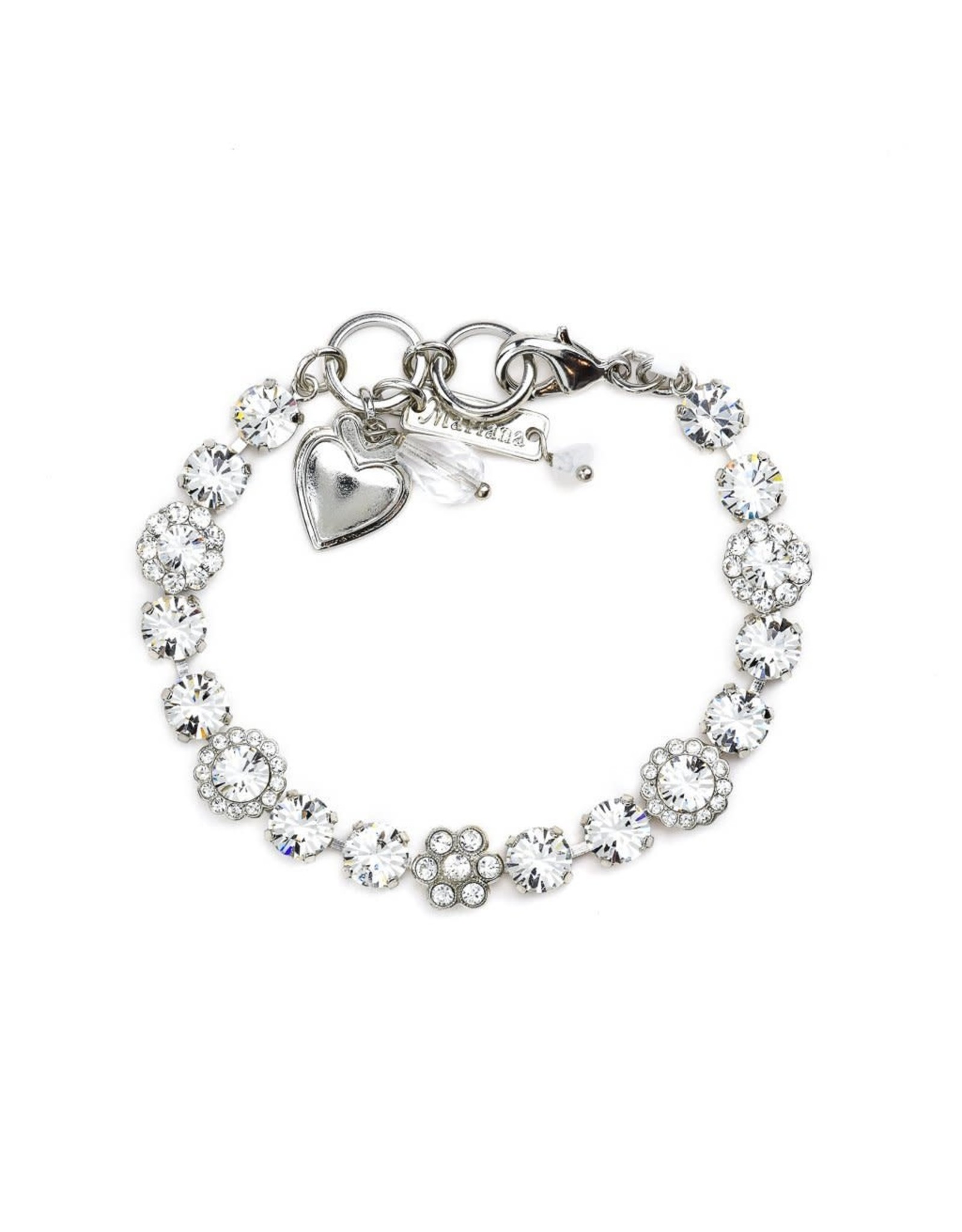 Mariana Crystal and Silver Bracelet
