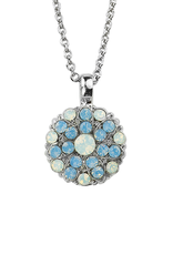 Mariana Guardian Angel Necklace "Opalescent" - Rhodium