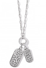 Contempo Token Tag Charm Necklace