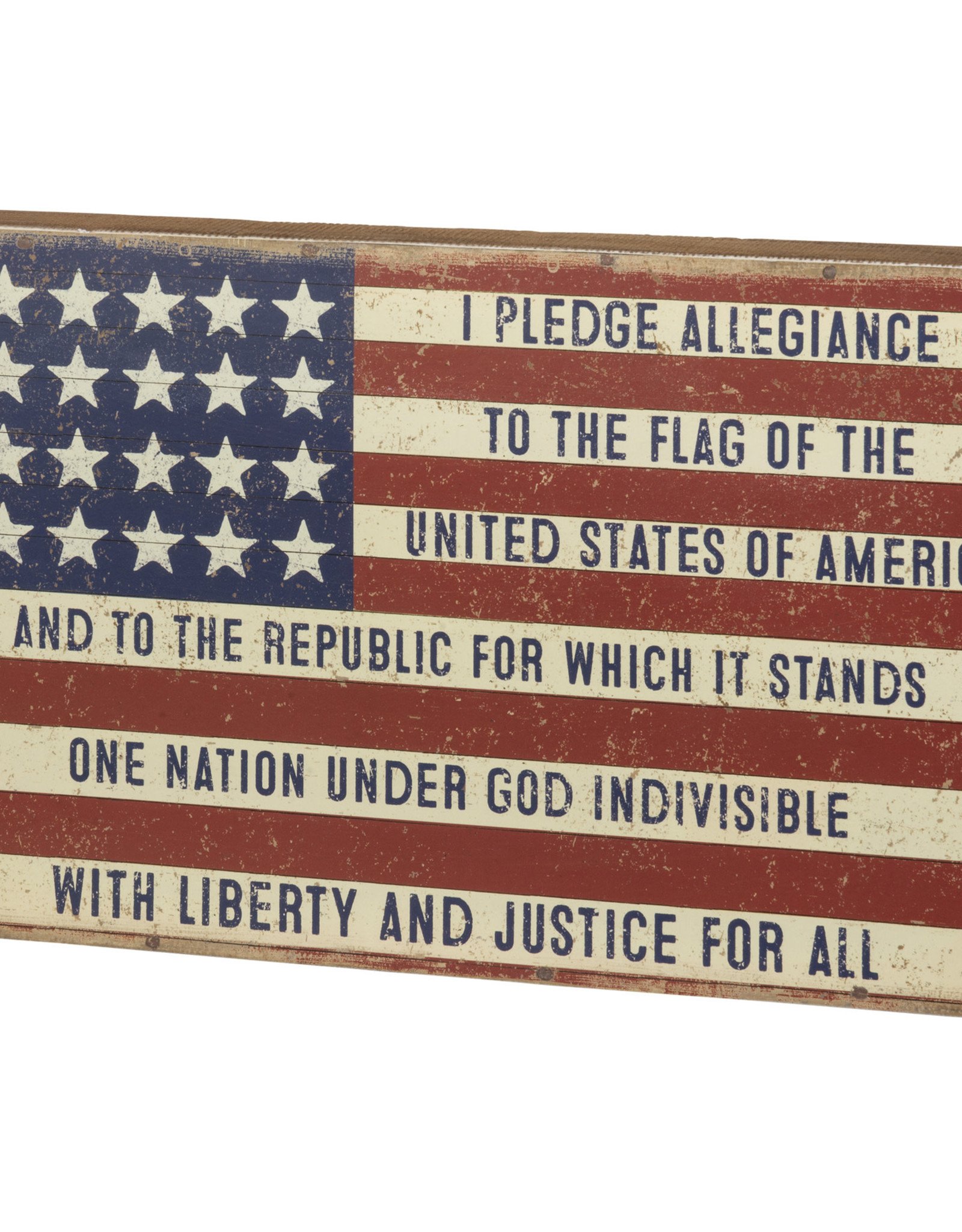 Box Sign - I Pledge Allegiance To The Flag