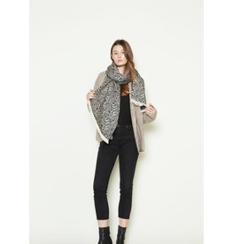 Look By M Zebra Printed Woven Scarf