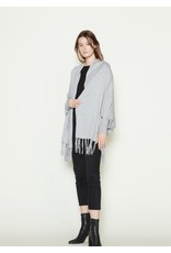 Look By M Basic Fringe Cape Cardigan Assorted Colors One Size