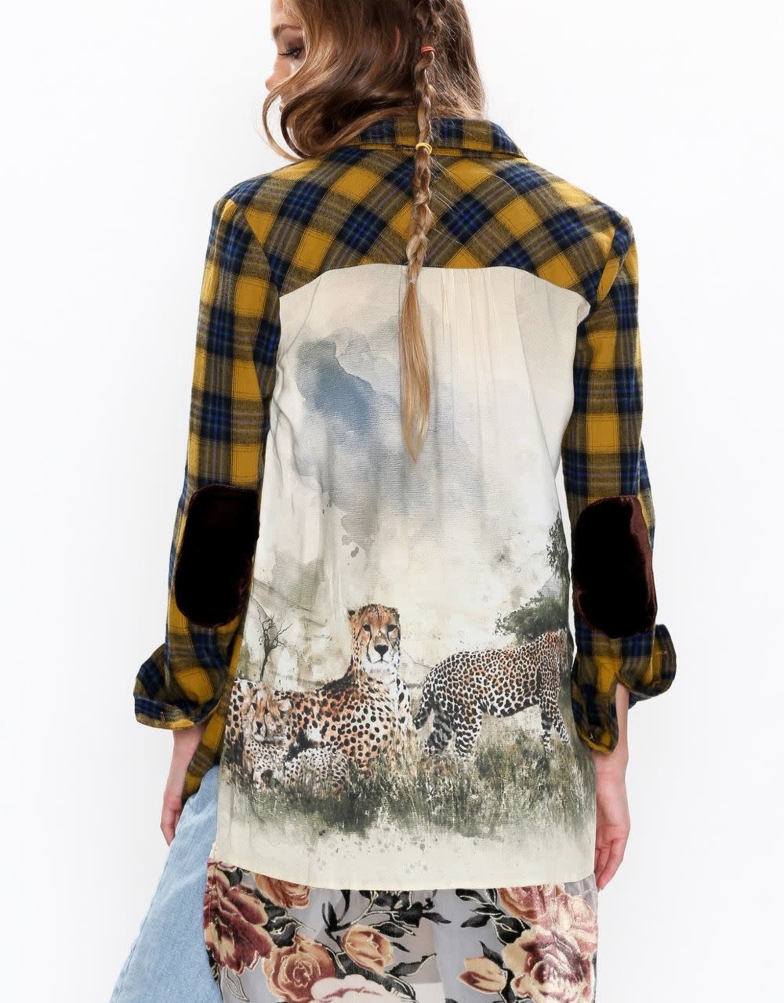 Aratta Cheetah Shirt Dress