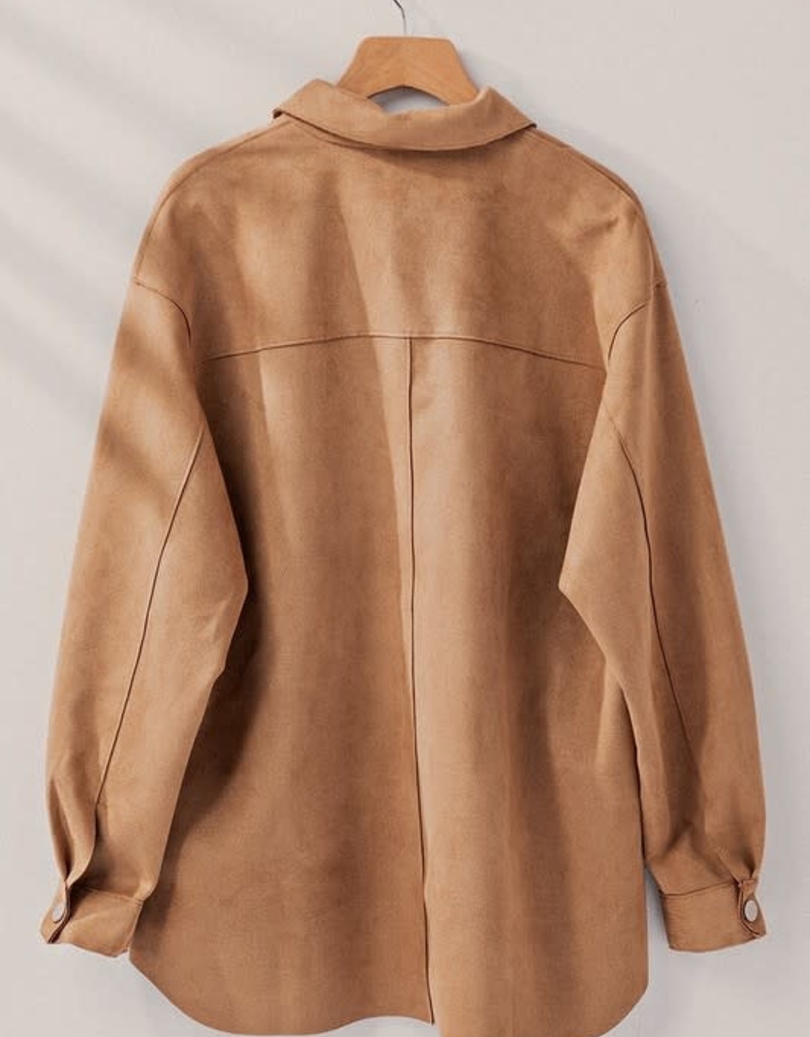 Trend:Notes Oversized Faux Suede Jacket