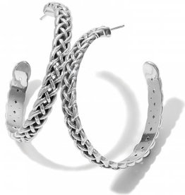 Interlock Braid Large Hoops