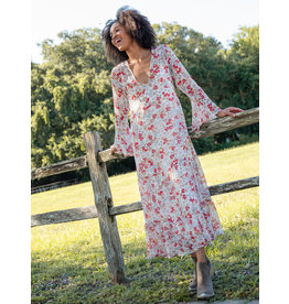 Natural Life Dance With Me Maxi Dress White/Pink