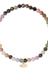 Mini Faceted Stone Stacking Bracelet