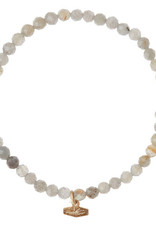 Mini Faceted Stone Stacking Bracelet