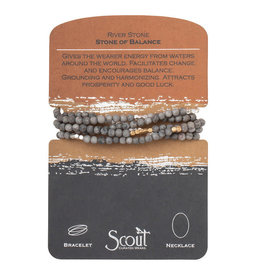 River Stone Wrap Bracelet/Necklace