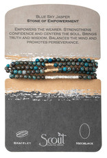 Blue Sky Jasper Wrap Bracelet/Necklace