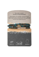 Blue Sky Jasper Wrap Bracelet/Necklace