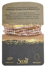 Morganite Wrap Bracelet/Necklace