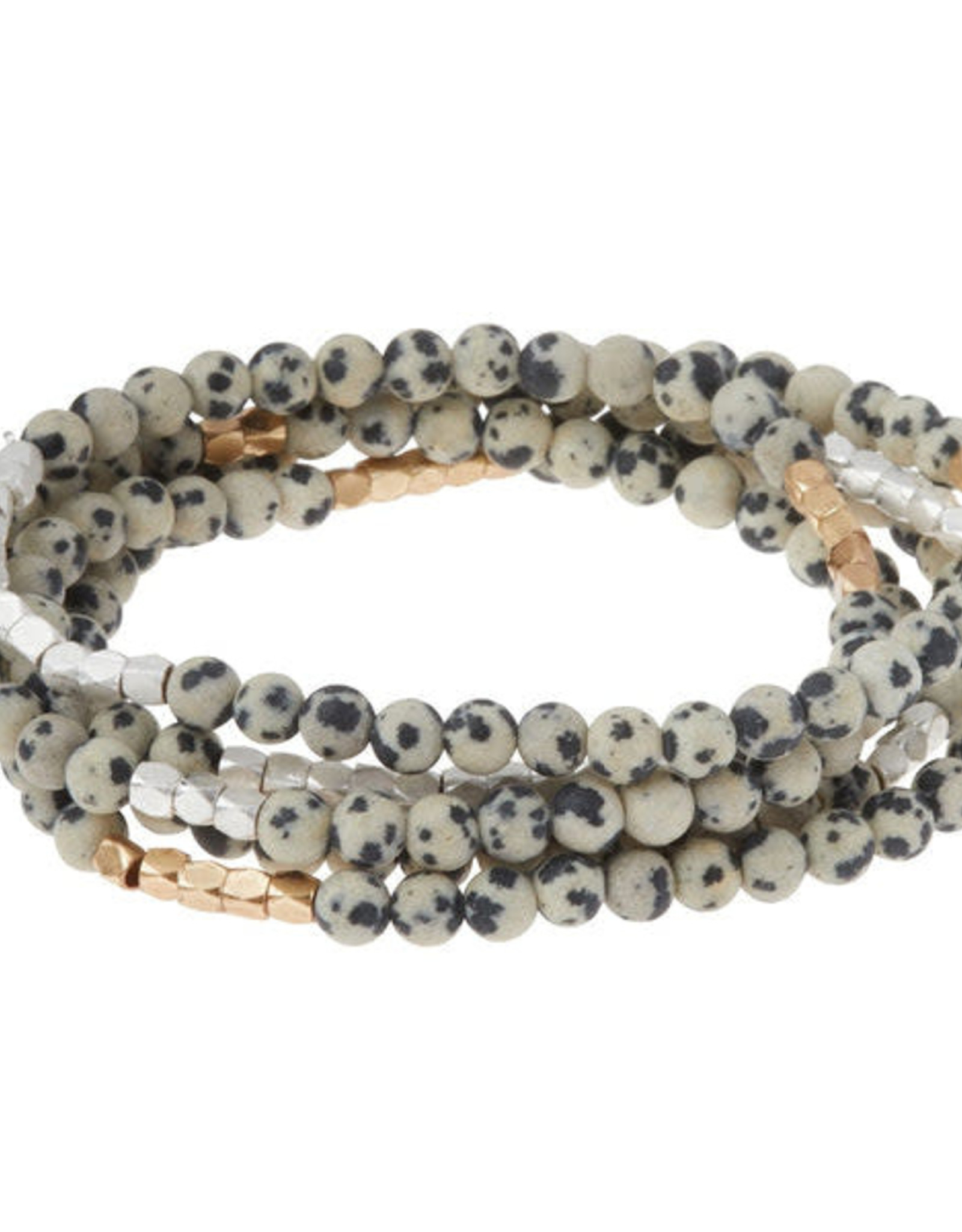 Dalmation Jasper Wrap Bracelet/Necklace