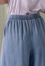 Trend:Notes High Waisted Tencel Pleat Front Wide Leg Pants