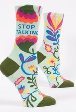 Blue Q Blue Q Stop Talking Socks