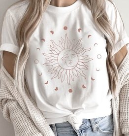 Golden ROse Clothing Vintage Celestial Moon/Sun T-Shirt