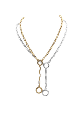 Oval Lariat Paperclip Chain