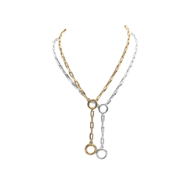 Lola Oval Lariat Paperclip Chain