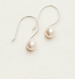 Julianna Pearl Earring White/Silver