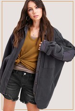 Soft- brush Two- Tone Jacket