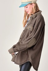 Soft- brush Two- Tone Jacket