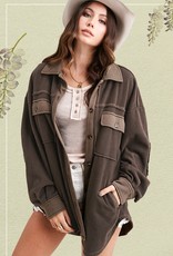 Soft- brush Two- Tone Jacket