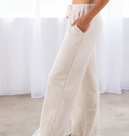 French Terry Wide Leg Sweatpants