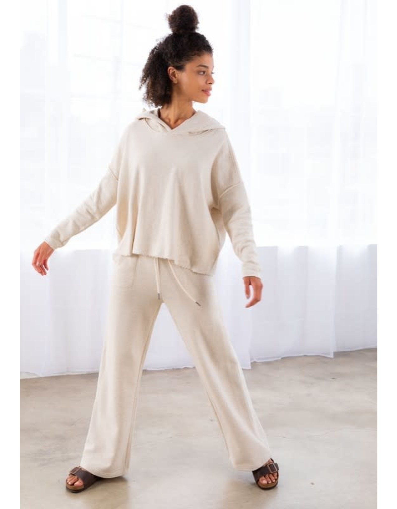 French Terry Wide Leg Sweatpants