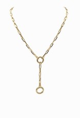 Oval Lariat Paperclip Chain