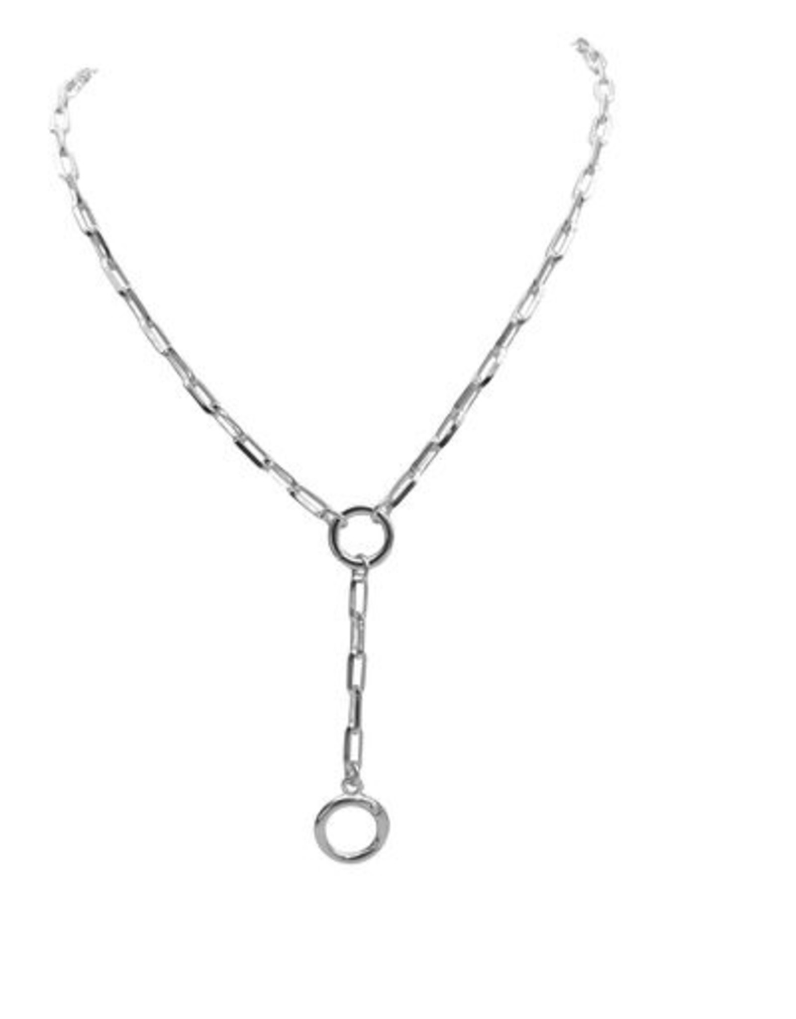 Oval Lariat Paperclip Chain