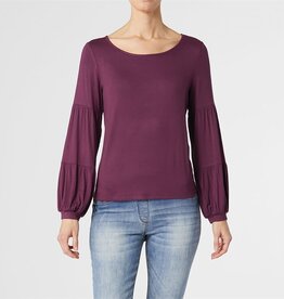 Celina Tiered Long Sleeve Crew Neck