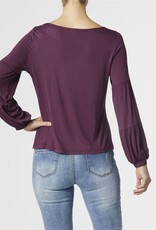 Celina Tiered Long Sleeve Crew Neck