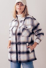 Plaid Sherpa Oversized Jacket