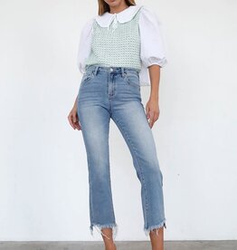 High Rise Bootcut w/Pinched Seam Detail Jeans - Abigail's