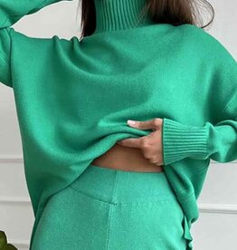 Turtleneck Sweater & Flare Pants Set