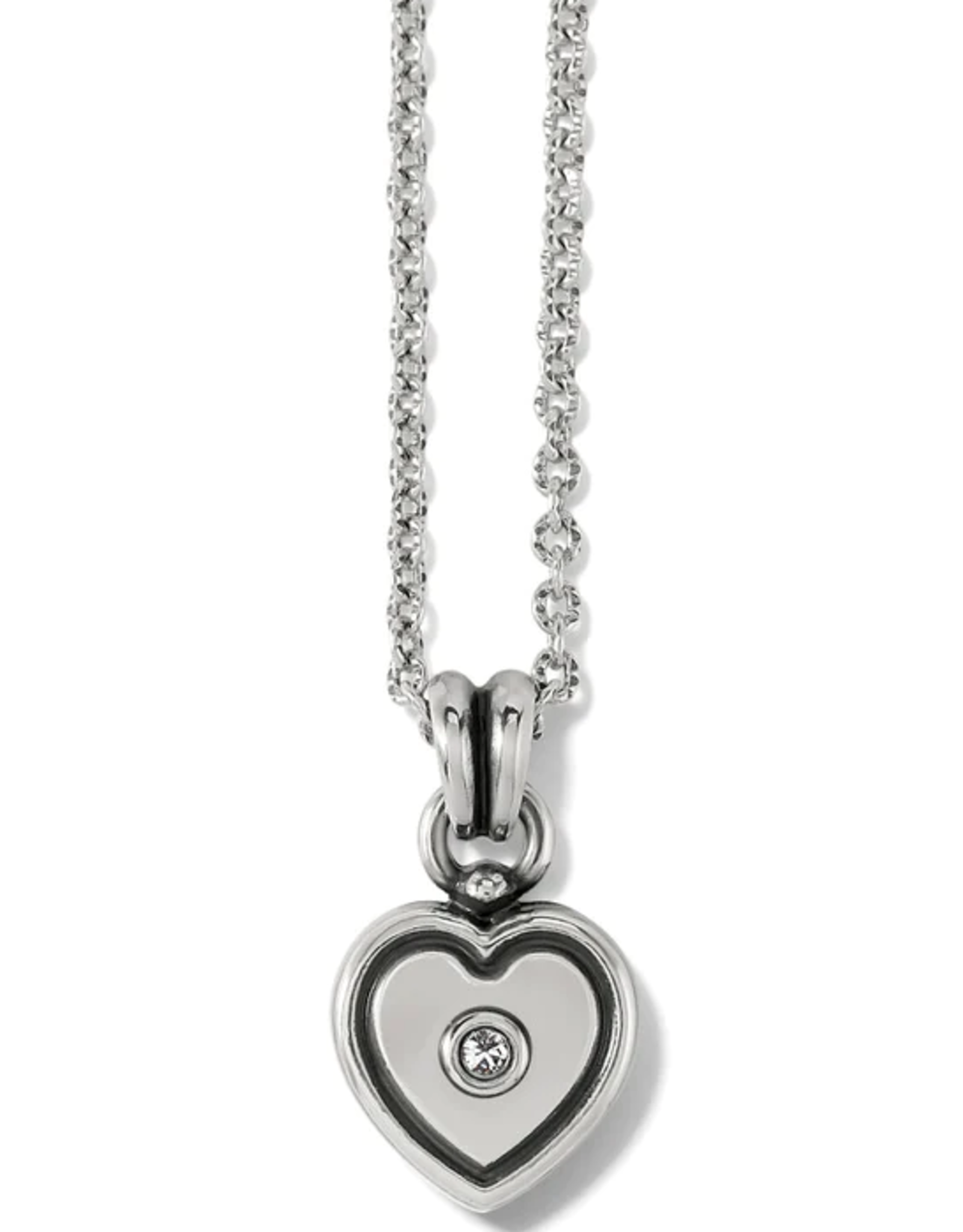 Meridian Zenith Heart Necklace Silver